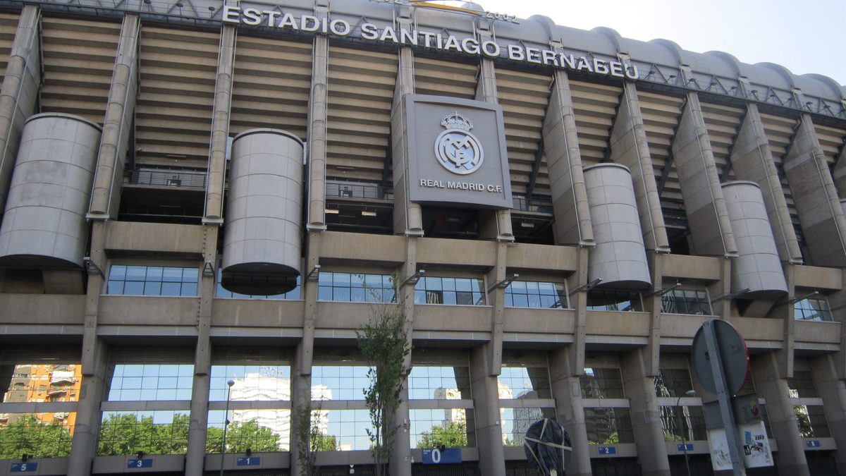 Fatada stadionului Santiago Bernabeu, Real Madrid